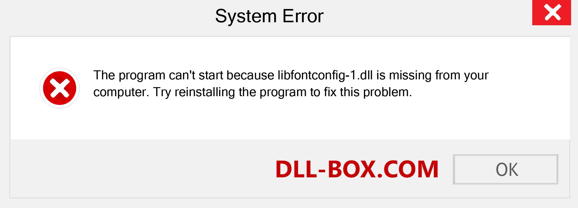  libfontconfig-1.dll file is missing?. Download for Windows 7, 8, 10 - Fix  libfontconfig-1 dll Missing Error on Windows, photos, images